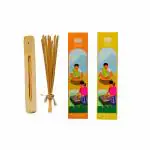 Help Us Green Pure Agarbatti Combo Pack || Pack of 2 (40 Sticks Per Pack) || 2 Signature Fragrances Citronella, Sandalwood || Floral Natural Incense for Puja, Meditation, Freshness, Happy Vibes