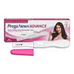 Prega News Mankind Advance, HCG Home Pregnancy Test, Midstream Urine Test Kit, One Step Pregnancy Test, Easy to Use, Accurate Result in Just 3 Minutes Pack of 2 pcs