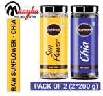 Maayka - Ek Atoot Rishta Maayka - Premium Sunflower & Chia Seeds Mixed Seeds (2*200 g, Pack of 2)