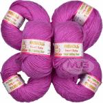 M.G Enterprise yarn, Baby wool doce Purple Pack of 10 pc 25 gm each