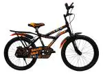 Ralley Gold SPARKLE 20T Kids Cycle 7-9 Years (85% Assembled) (Rider Height 3.8FT - 4.5FT) (Black/Orange)