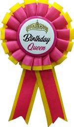 Festiko Birthday Queen Badge, Badge For Birthday Girl, Birthday Party Props (Black Colour), Party Wearables Badge