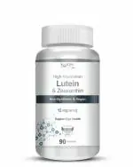 Vokin Biotech Lutein 12 mg with Zeaxanthin - Support Eyes Health - 90 Veg. Capsules (Pack of 1)