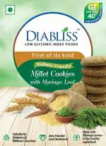 Diabliss Diabetic Friendly Low GI Millet Cookies with Moringa Leaf 120 Gms Pack of 5