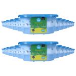 BLU by Absorbia | Moisture Absorber with Activated Charcoal | BLU - Super Saver Pack of 24 (400ml Each) | Dehumidifier for Small Storage Spaces | Fights Against Moisture, Mould, Fungus & Musty smells