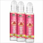 Pure Jangali OrganicsS Lip Serum Oil for Lip Shine, Glossy, Soft with Moisturizer for Men & Women ROSE (Pack of: 3, 10 g)