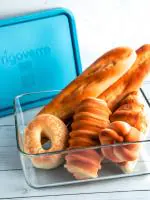 Bormioli Rocco Spa Frigoverre Blue Lid Rectangle Container 3 L