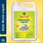 HEXUS Dishwash Liquid Gel, Grease Cleaner Dish Cleaning Gel (Lemon, 5 L)