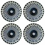 PRIGAN Honda Mobilio Silver Black Wheel Cover 15