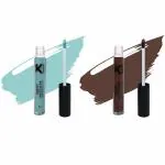 KINDED Green Spot and Contour Brown Creamy Matte Waterproof Contour Liquid Concealer, 6 ml - Pack of 2