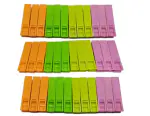 QinPin Plastic Cloth Clips for Clothesline with Non-Slip Grip and UV Resistant Weatherproof Design - 36 Pack of Heavy Duty Laundry Pegs