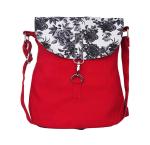 Vivinkaa Red Canvas Sling Bags For Women