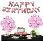 FANEX Solid Latex Happy Birthday Letter Balloon Set (Pack of 33)