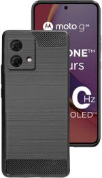 COVERBLACK Silicon Back Cover Compatible model for Motorola Moto G84 5G - Black