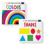 BOOKFORD My First Tiny Board Books - Set Of 2 Books - Colors, And Shapes For Kids
