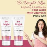 Glamveda Be Bright Skin Brightening & Anti Blemish Face Wash With Vitamin C | Pack of 2