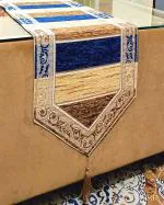 Romiz Cotton Fabric Beige Color Center Table Runner(Romiz-TableRunner-29)