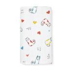 Zizuka Cotton Muslin Swaddle /Towel /Blanket for Newborn Baby -Cat Animal Print