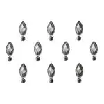 Comet Busters Beautiful Silver Crystal Bindi (10 mm) (BIN452) Pack of 1
