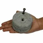 Ulamart Stone Miniature Chakki Grinder for Kids Pretend Play Toy, Home or Golu Decor (5+ Years, Size: 3in x 1.5in)