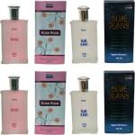 Gimani Rose Roze and Blue Jeans Perfume Long Lasting Men 400ml (Pack of 4)