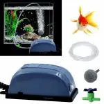 COLOURFUL - Aquarium Fish Tank Emergency Oxygen air Pump R-101 | Battery Air Pump (#101 | 1.5w | Battery Pump, Combo - 1)