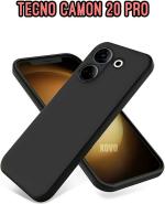 XOVO Back Cover for Tecno Camon 20 Pro 5G (Black, Dual Protection, Silicon, Pack of 1)