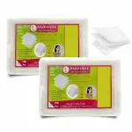 Majestique Cotton Pads for Face Makeup Removal 100 Soft Square 3-Layered Pads, Makeup Remover Wipes for Cleansing Skin & Nail Polish Remover - Pack of 2 (200)
