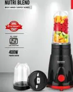 PADMINI Essentia Dyna 3 stainless steel Jar having 1.2L liquid jar/0.65L grinding jar/0.4L chutney jar 550 Mixer Grinder (3 Jars, White)