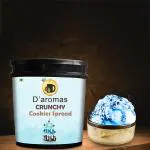 D'aromas Crunchy Cookies Spread-1kg | Creamy | Crunchy | Top it on Dessert, Milkshakes, Bread