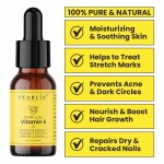 PEARLIX Vitamin E Oil 100% Pure & Natural, 10ml, For Silky & Shining Hair