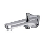 Brass Rocio Bath Tub Spout Tip Ton Button Tap Chrome Finish Diverter mixer shower