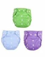 BEAUQIQ BABY Reusable and Adjustable Cloth Daiper Nappies Small (Pack of 3)