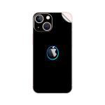 GADGETSWRAP Printed Vinyl Skin Sticker for Apple iPhone 13 Mini - Turquoise Blue Circle Minimal