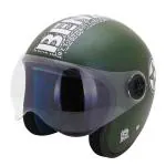 Sage Square ISI Marked Guardian Cruiser Open face Helmet for Royal Enfield (Green Matte)