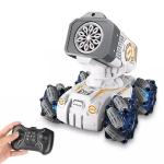 QUALITIO Shooting Water Bullets Remote Control Car, 2.4Ghz Gesture Sensing Stunt Car.