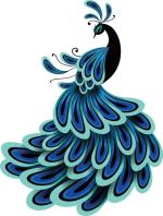 Rangoli Multicolor Round Vinyl Wall Sticker, 35 cm