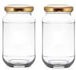 JIGSHTIAL 1 liter glass jar Kitchen Storage Glass Jars & Containers Kitchen Dried Masla Storage Jar
