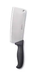 Cartini Black Stainless Steel Classic Cleaver knife