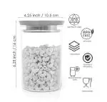 ULTRAZON Kitchen Genius Airtight Round Food Preserve Storage Container Set, Unbreakable & Transparent Biscuits, Dry Fruits, Pulses, Pasta Container ( 900 ml ) Pack Of 1 , Multicolor