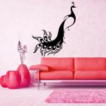 Decor Villa Wall Sticker ( peacock design ,Surface Covering Area 23 x 29 Inch)