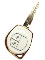 FLYGEAR White Tpu Key Cover For Alto K-10 Baleno Brezza Celerio Dzire Alto 800 Swift Ciaz Ignis S-Cross Ertiga Xl6 S-Presso Sx4 Wagonr Ritz
