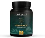 Ambrosial Triphala| Tablets Blend of 3 Natural herbs in Triphala Powder Premium Herbal Digestive Enzymes Relief from Constipation Digestion Support Colon Cleanser & Gas Relief (Pack of 1-60 Capsules)