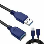 Shivpriya Cables Pvt. Ltd. Shielded USB Extension Cable CABLES PRIMIUM 3.0 USB MALE TO FEMALE EXTENSION CABLE, USB A Male to A Female Cable, USB Extender for Tv, Pc, Hard Drive, USB Flash Drive, Mouse Keyboard, Webcam, Scanner (5m)
