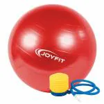 Joyfit Yoga Ball - Anti Burst Exercise Ball with Inflation Pump, Red, 55 Cm, 1 Pc