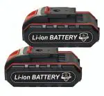 JPT 21V 2000mAh Lithium Battery, Cordless Tool Battery for Wireless Impact Wrench (21V 2.0AMP Pack of 2)