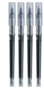 Uni-ball UBR-90 Roller Pen Refills, 0.7 mm Tip, Black Ink, Pack of 4