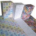 eVincE Set of 12 gift wrapping paper for Kids, birthday gift paper with 3 assorted wrapping paper designs gift wrap for Party decorations, wrapping paper roll for gifting (EYES, WORD GAME, HUMAN)