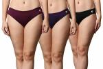 FF Essentials Women's Cotton Bikini Brief Underwear No Show Panties, Soft Stretch Bikini Panties, Pack of 3, Extra Extra Large