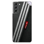 GADGETSWRAP Printed Vinyl Skin Sticker for Samsung Galaxy S21 Plus - White Stripes